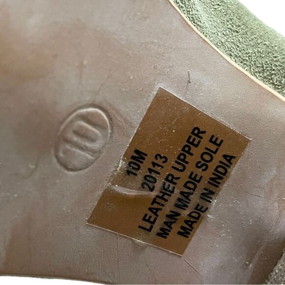 DIBA Peep Toe Ankle Bootie Green Size 10 - Picture 7 of 7